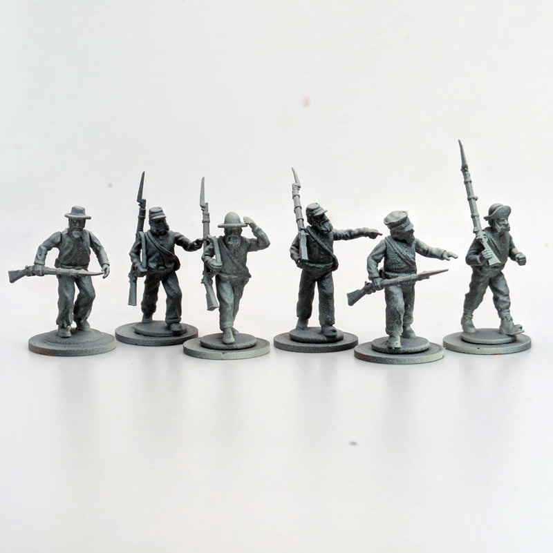 6 x 'Ragged Rebs' - Confederate Infantry
